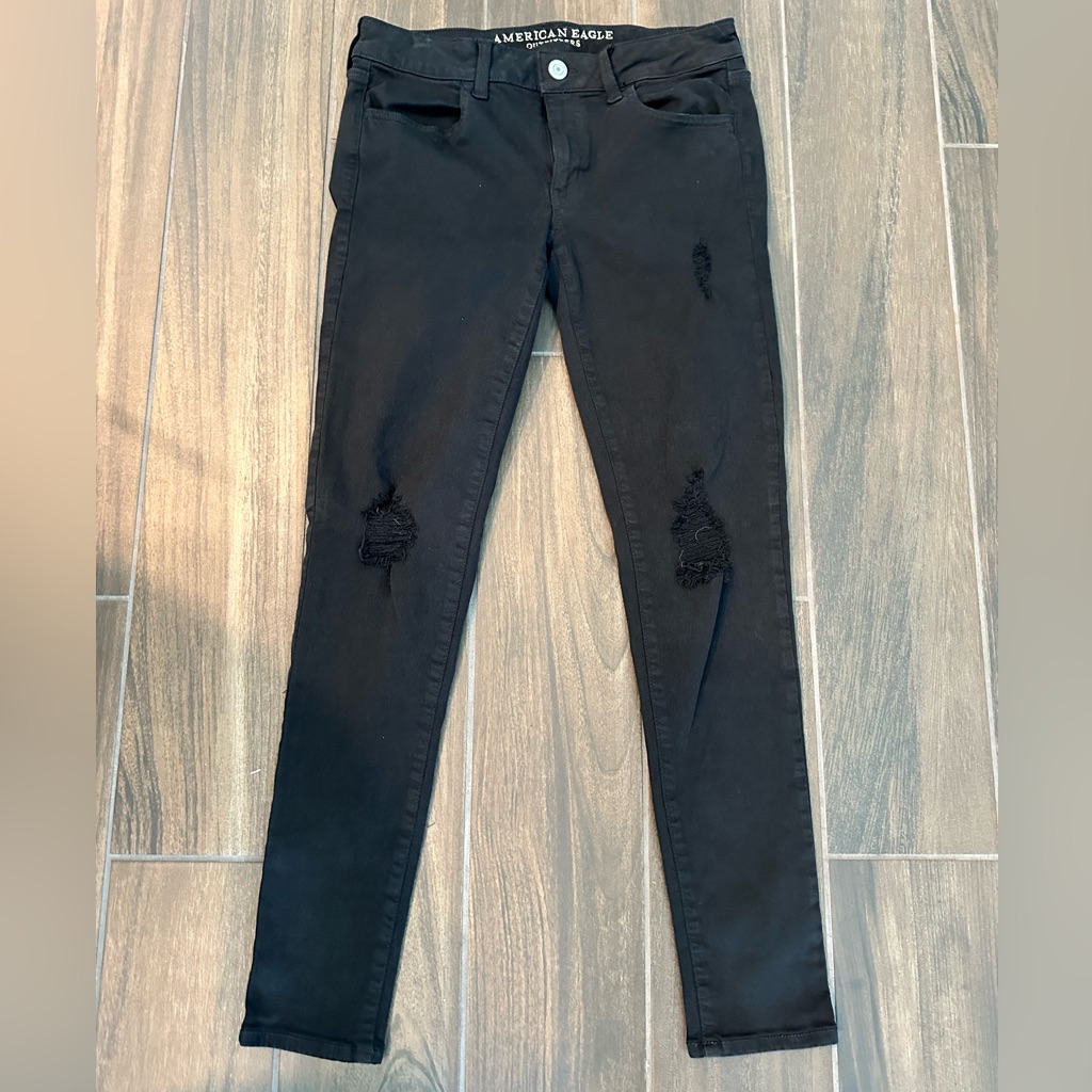 American Eagle Outfitters Black Super Stretch X Jegging Jeans 6r